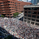Thousands marched in Boston on August 19, 2017 to protest against white supremacist organizations and Nazi sympathizers like the president of the United States (Photo by Scott Eisen/Getty Images)